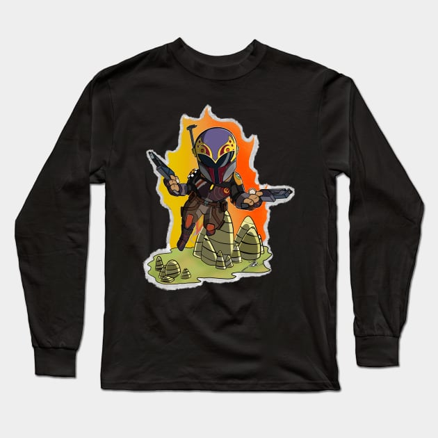 Mando Artist Long Sleeve T-Shirt by JakkalDesigns